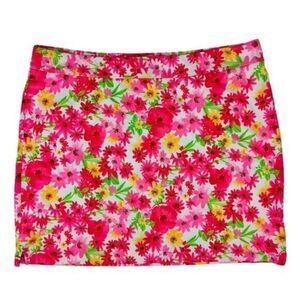 Greg Norman Women’s Floral Print Skort (Red) – G2S7H380